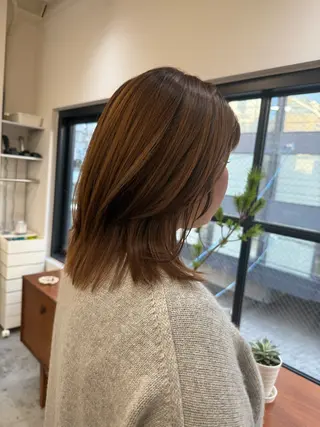ミディアム soa.ママ美容師 寺田典子のヘアスタイル