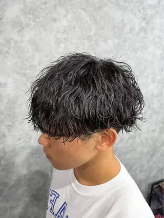 パーマ メンズ 💙メンズカット× パーマ特化Rukaのヘアスタイル
