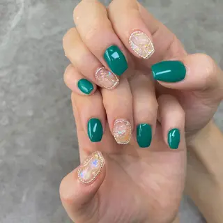 ショート ネイル YUNA FUKUDAのネイルデザイン