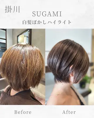ショート カラー SUGAMI ✴︎ Hikariのヘアスタイル
