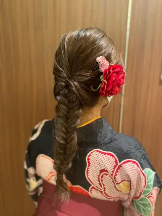 ロング 美髪矯正透明感カラー 江川 和輝のヘアスタイル