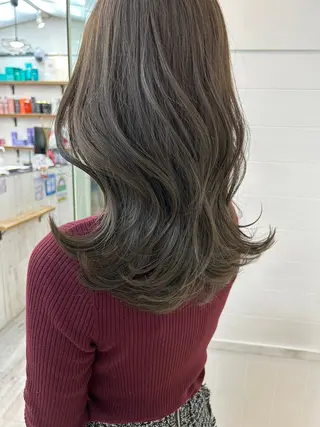 ミディアム パーマ カラー ヘアアレンジ 🌜ROW町田 🌛 公式のヘアスタイル