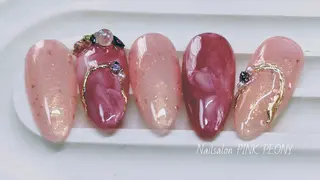 ネイル PINK PEONY AMIのネイルデザイン