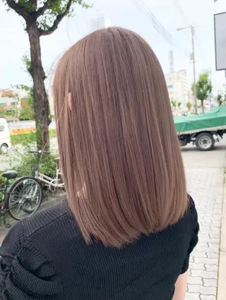ミディアム カラー i'll 未空のヘアスタイル