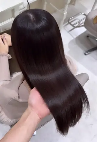 ロング カラー 縮毛矯正×髪質改善 小笠原大樹のヘアスタイル