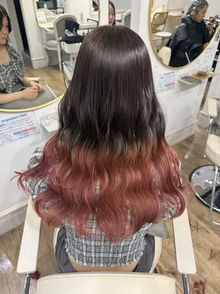 ロング カラー Ria🌙*゚ 艶カラーのヘアスタイル