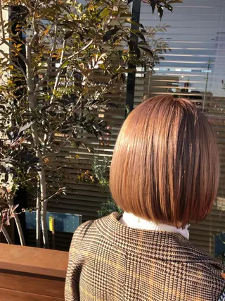 ショート カラー メンズパーマ・ 美髪縮毛矯正・坂田のヘアスタイル