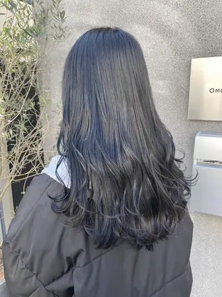 ロング 透明感♡グレージュ ♡ミルクティー♡のヘアスタイル