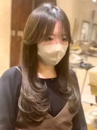 ロング カラー 高槻No.1🇰🇷 韓国ヘア 橋口陽太のヘアスタイル