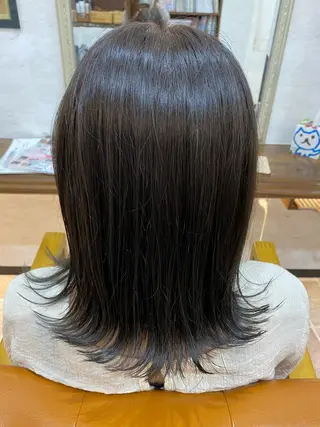 セミロング カラー 松本 沙良のヘアスタイル