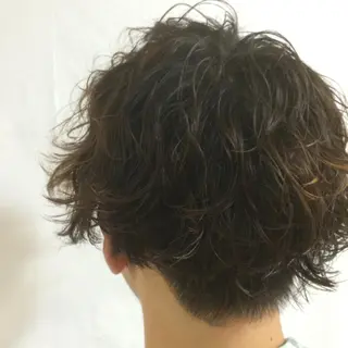 ミディアム パーマ メンズ circus by KENJE 町田店のヘアスタイル