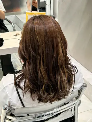 ミディアム カラー メンズパーマ特化 /平松秀門のヘアスタイル
