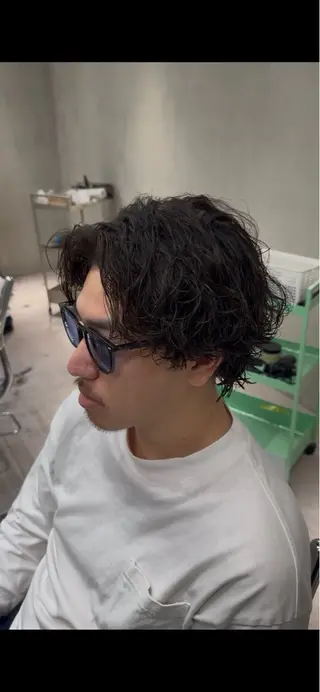 パーマ メンズ ブリーチ/パーマ特化 片平和寿のヘアスタイル