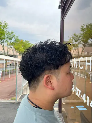 ショート パーマ メンズ 北川 寛之✨メンズパーマ✨のヘアスタイル