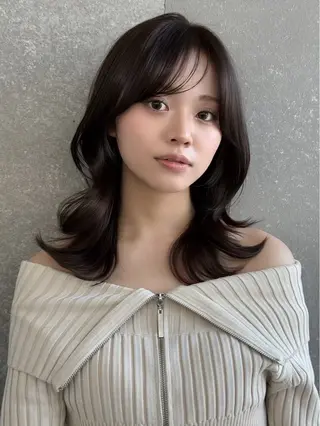 ロング Ruri縮毛矯正 酸性ストレートのヘアスタイル