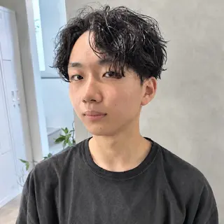 ショート パーマ メンズパーマ／ 福山駅前/安部真弘のヘアスタイル