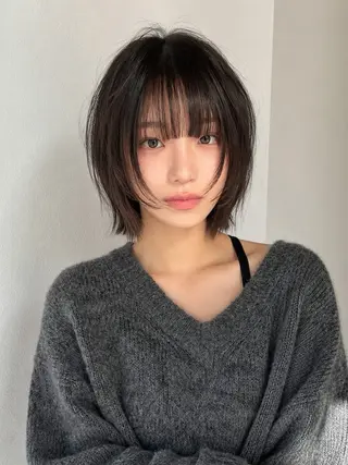 ミディアム カラー ヘアアレンジ ivybyCIEL 女性専用サロンのヘアスタイル