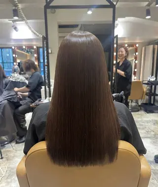 ロング カラー ✨縮毛矯正/透明感 カラー/芦川優磨のヘアスタイル