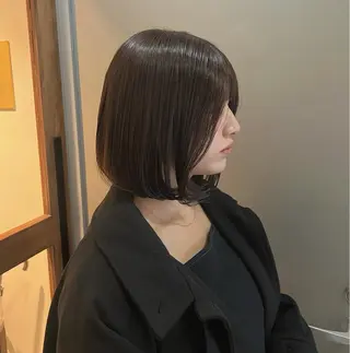 ショート カラー akane/オリーブ /ボブパーマのヘアスタイル