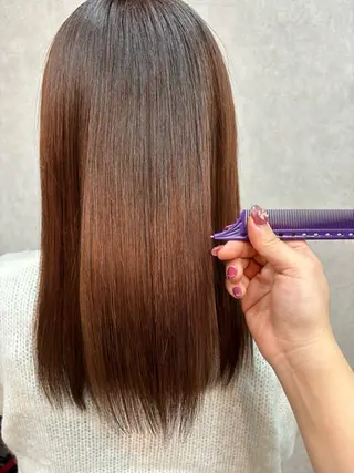 ミディアム 💜髪質改善/ 艶カラー/ミナ🩷のヘアスタイル