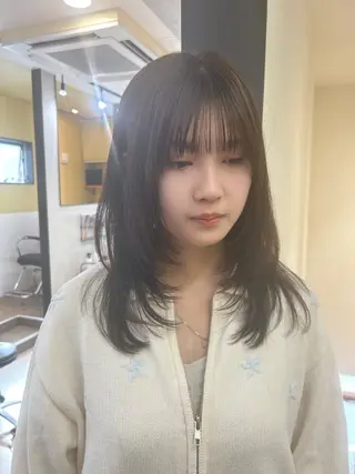 ロング カラー hubhair レイヤー/透明感のヘアスタイル