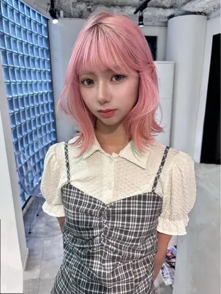 ミディアム Noe🎀 梅田美容師のヘアスタイル