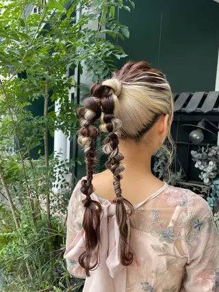 ロング ヘアアレンジ 山下 襟華のヘアスタイル
