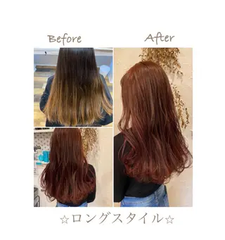 ロング カラー パーマ ヘアアレンジ メンズ ネイル 豊橋美容院 ソンリエのヘアスタイル