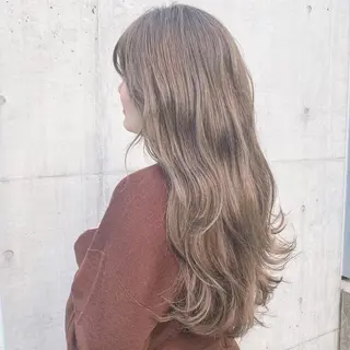 ロング カラー マンツーマン 美容師💚コウブチのヘアスタイル