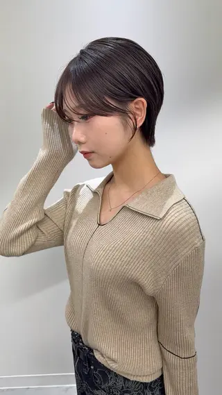 ショート カラー 髪質改善カラー ショートボブ専門のヘアスタイル
