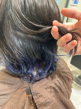 カラー ダブルカラー/透明感 アンジのヘアスタイル