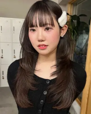 ロング 梅田デザインカラー 🌈🏆ヒノキのヘアスタイル