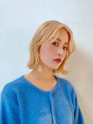 ミディアム カラー レイヤー専門家 ダブルカラー修のヘアスタイル