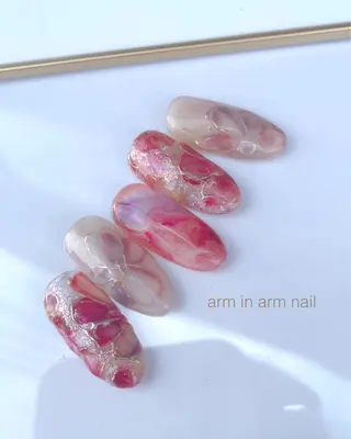 ネイル arm in arm ︎✿Yamamotoのマツエク・マツパデザイン