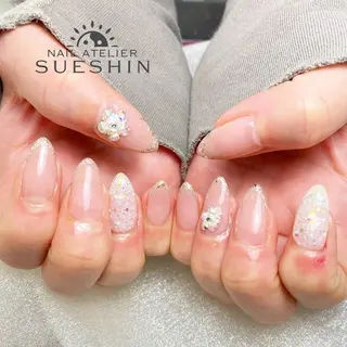 ロング ネイル S ueshinのネイルデザイン