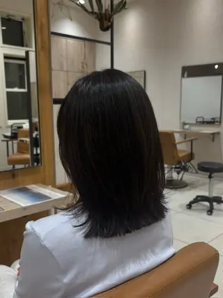ミディアム ⭐️うる艶カラー 募集　まゆ⭐️のヘアスタイル