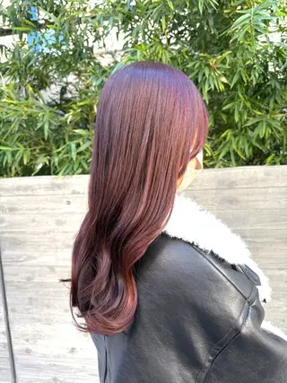 ロング カラー KINI 髪質改善&艶髪のヘアスタイル