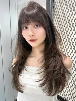 ロング カラー 髪質改善/韓国ヘア /透明感カラー🧸のヘアスタイル