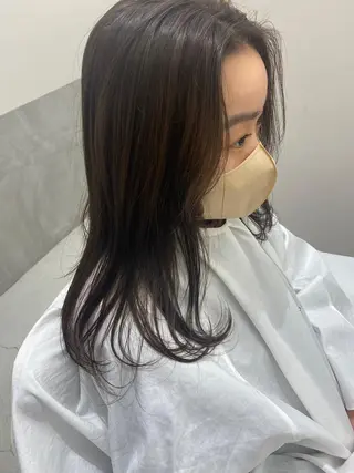 セミロング ヘアアレンジ 韓国好き🇰🇷 美容師MIKUのヘアスタイル