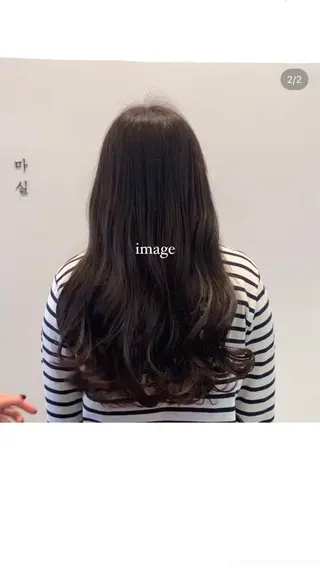 ロング パーマ 韓国好き🇰🇷 美容師MIKUのヘアスタイル