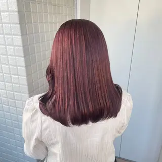 カラー ブリーチなし透明感/ 韓国/平塚のヘアスタイル