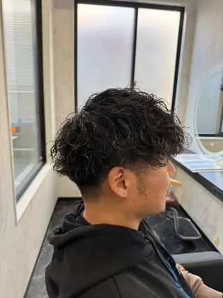 ショート パーマ メンズ LOHAS yuukiのヘアスタイル