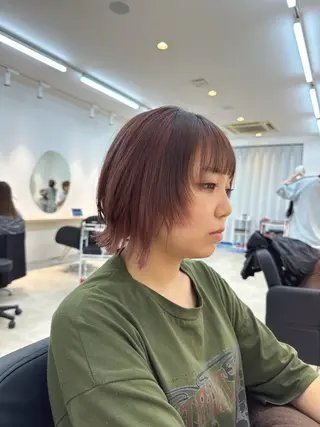 ミディアム カラー ボブ迷子卒業/トレン ドボブ/あすか🐯のヘアスタイル