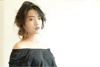 ミディアム ヘアアレンジ 🌸スタイリスト 山浦美恵のヘアスタイル