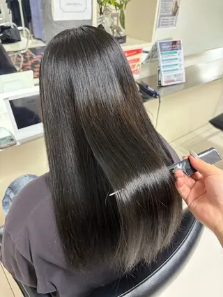ロング 髪質改善💠韓国風 うる艶/加藤シオリのヘアスタイル