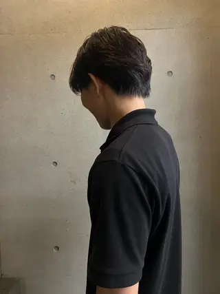 パーマ メンズ ケアブリーチ特化 ハイトーンカラーのヘアスタイル