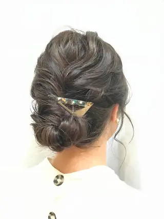 ロング カラー ヘアアレンジ 渋谷宮益坂 omoのヘアスタイル