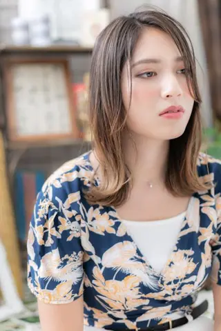 セミロング カラー 🍀鶴貝 幸哉🍀のヘアスタイル
