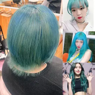 ミディアム カラー CORE もえかのヘアスタイル