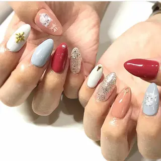 ネイル 渋谷/チップ長さ出し 👑アプレgel-xのネイルデザイン